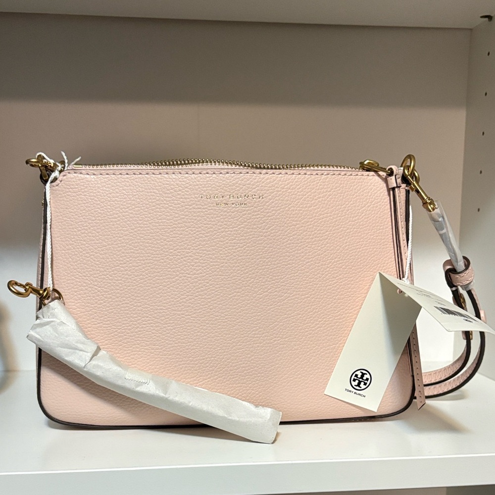 Tory Burch Small Perry Soft Pink Crossbody Shoulder Bag - Picture 3 of 6
